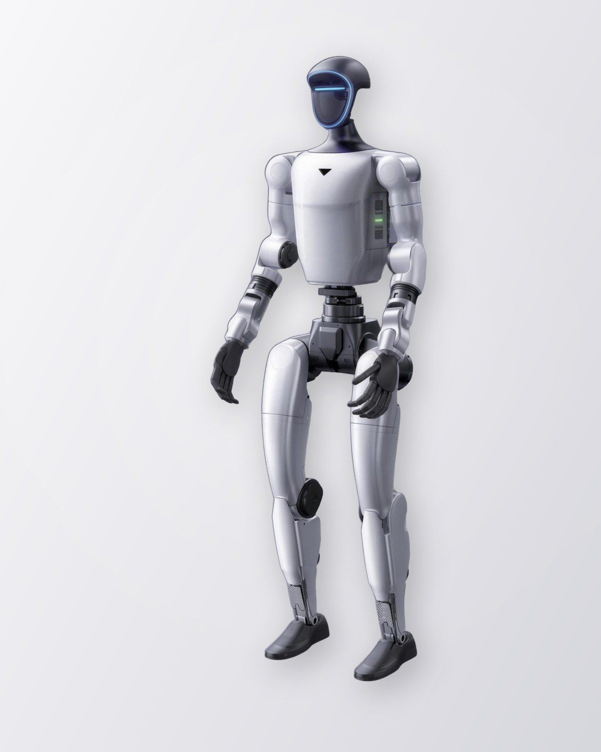 Humanoid robot on stage opening a conference in Monaco
