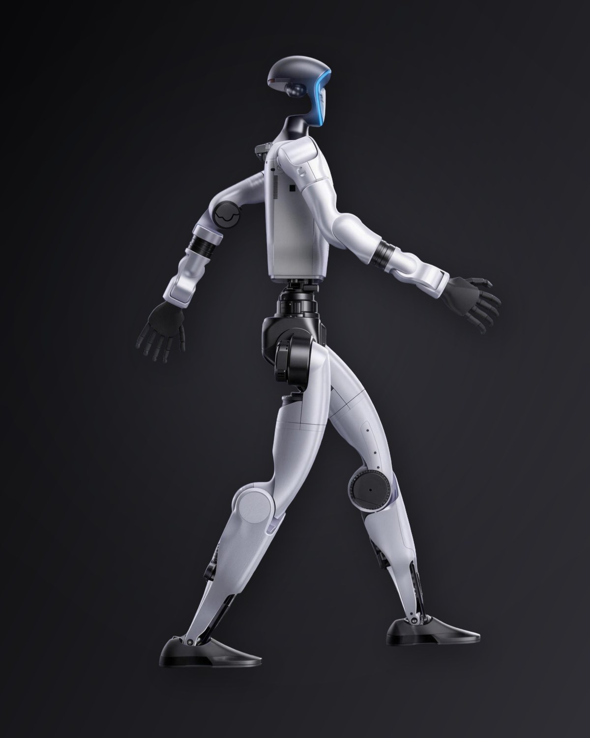 Humanoid robot entertaining guests in a Grand Prix hospitality suite in Monaco