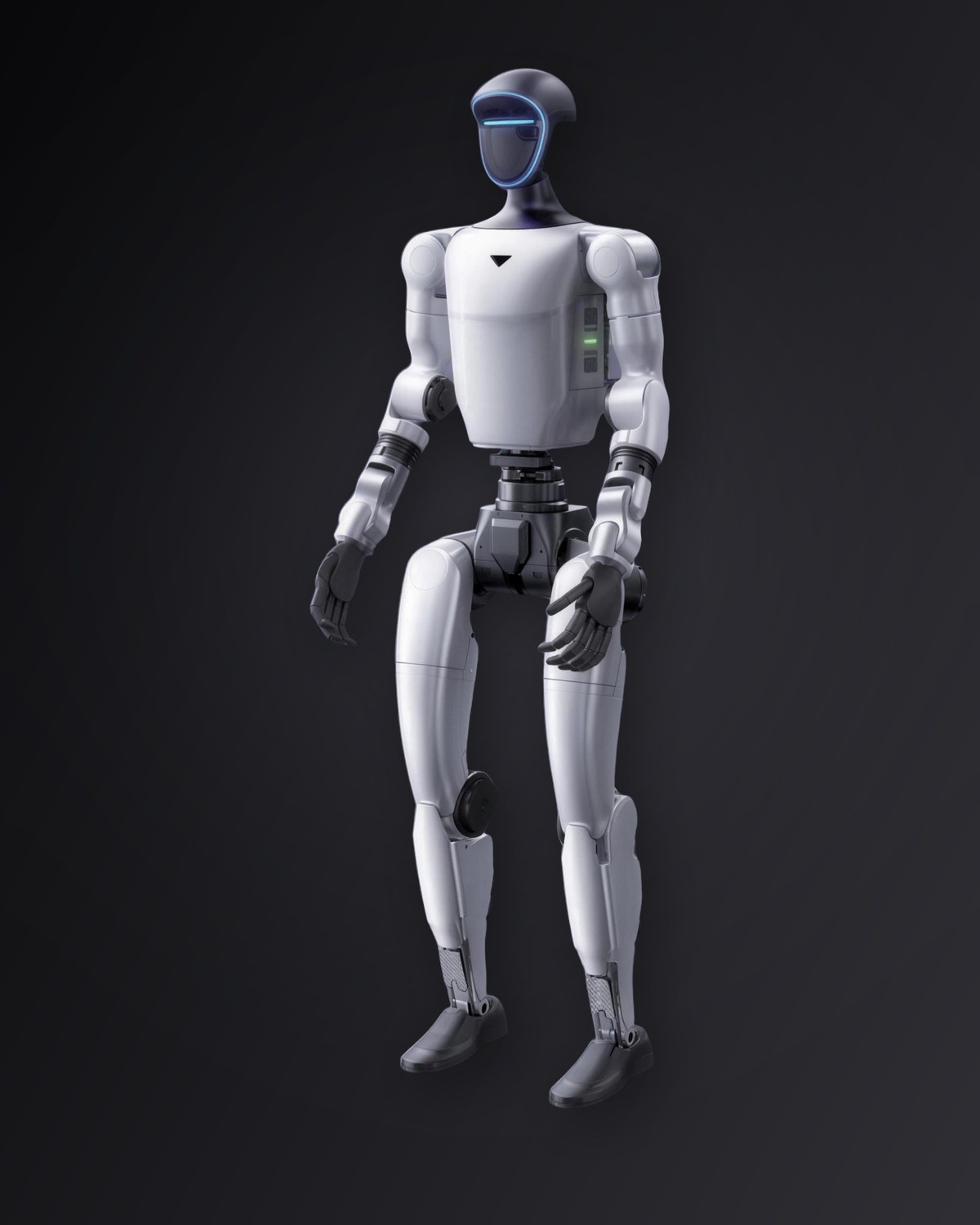 Humanoid robot greeting shoppers inside a luxury boutique in Monaco