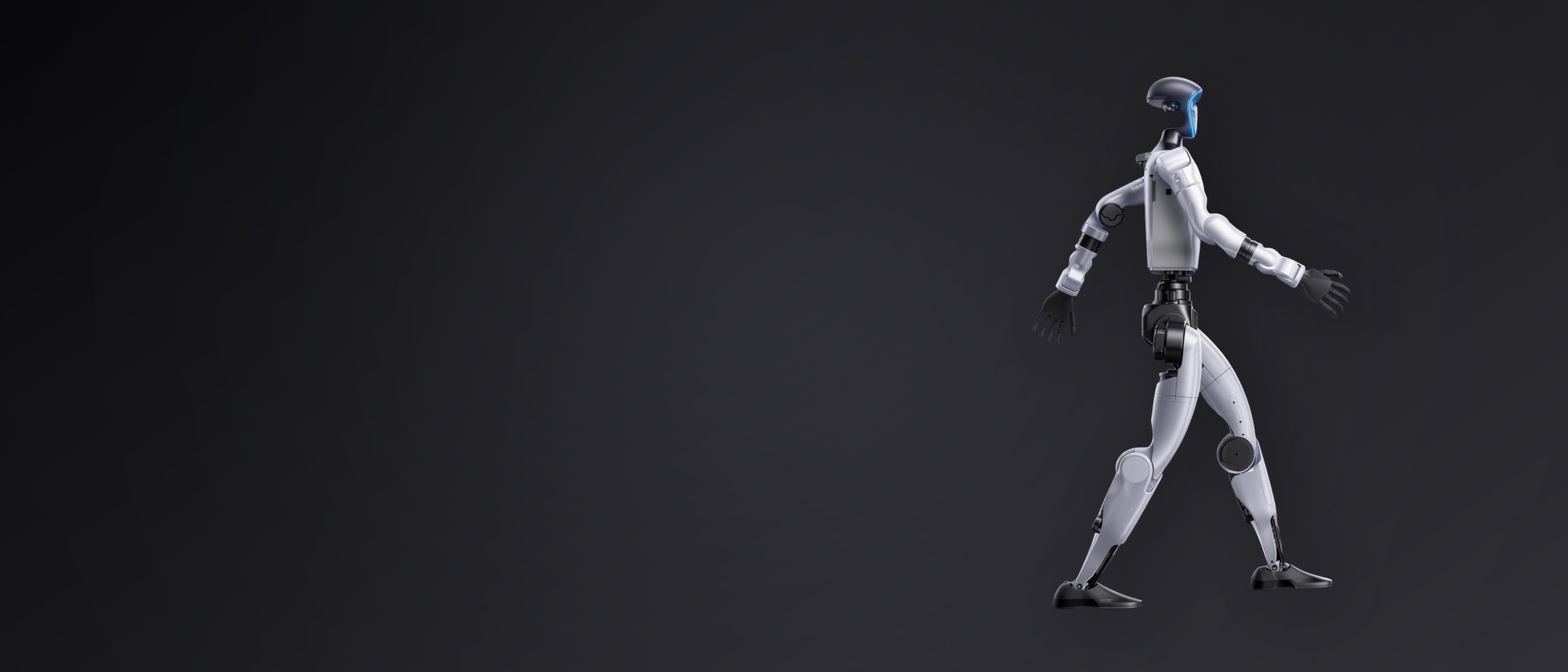 Humanoid robot walking, used for custom robot software development